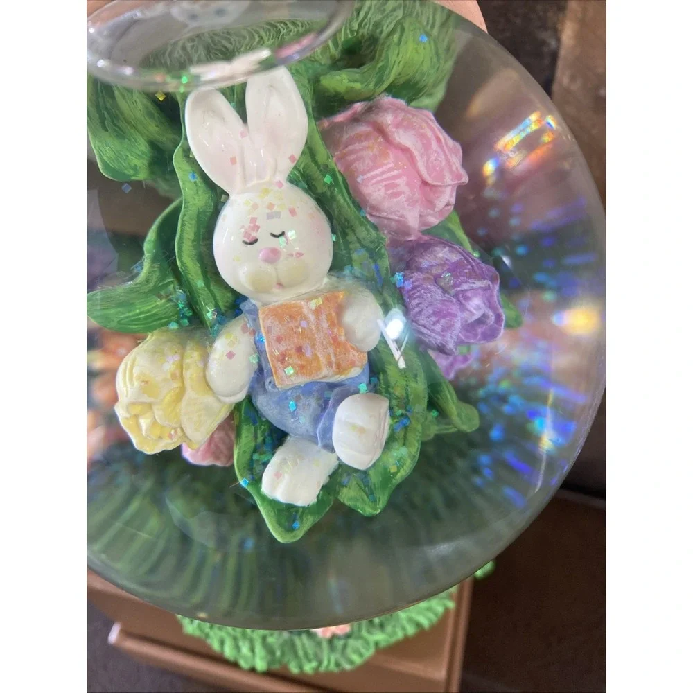 Easter Basket Eggs Chick Snow Globe 6